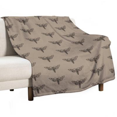 Silver Moth Throw Blanket Winter Beds Decoratives Picnic Sofa Throw Blankets