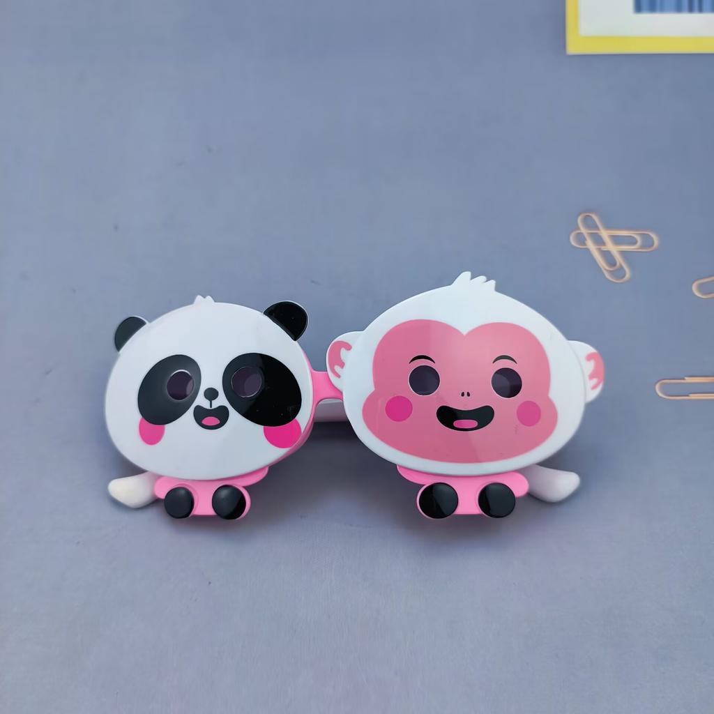Children's glasses, panda and monkey designs, flip-up style, sunglasses for boys, sunglasses for girls, baby sunglasses, cute and cool animal-themed