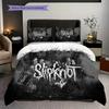 Slipknot Rock Band Bedding (1 * duvet cover + 2 * pillowcase, without core) 2D Flat Duvet cover and pillowcase Bedding set Soft and comfortable
