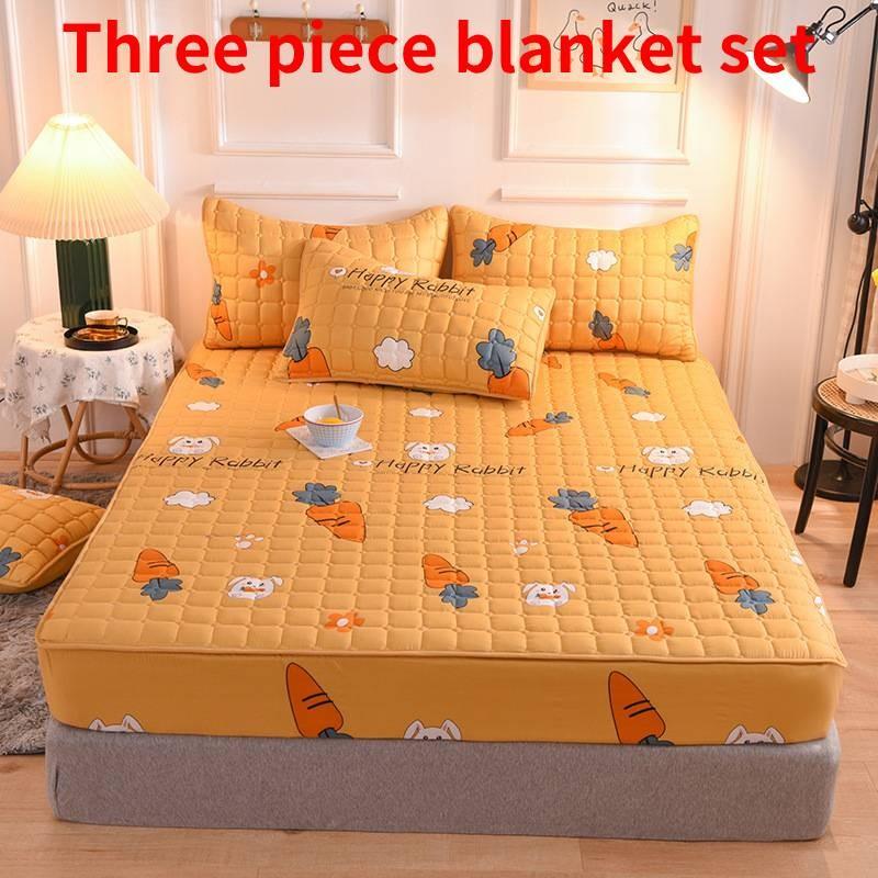 Moderne, vereinfachte Bettdecke mit Baumwollfüllung und rutschfesten Rändern für das Bett