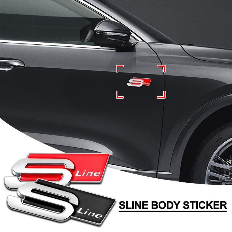 1 buc Metal Emblema Caroserie Auto Autocolant Insignă Accesorii Logo Auto pentru Audi A1 A2 A3 Q1 Q2 Q3 Q5 Q8 A5 A7 S4 RS4 A6 TT