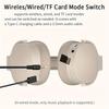Foldable Wireless Bluetooth 5.3 Headphones 3D Stereo Headset Noise Reduction Music Gaming Earphones with Mic