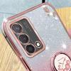 KADEM For Oppo A74 4G/F19/F19s/A95 4G/Reno6 Lite Case Glitter TPU Kickstand Phone Cover