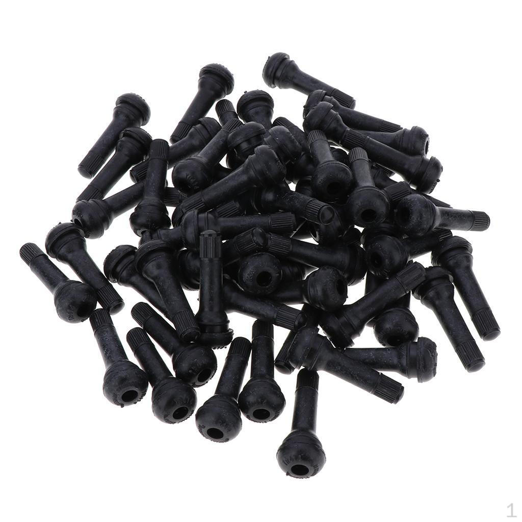 

TR414 Rubber Snap in Tire Valve Stems, Standard Length (100 Pieces / Pack,