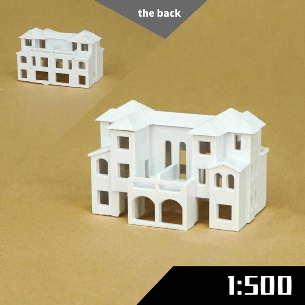 N Scale 1:500 Villa Building Assembling Model Outland Realism Scene Sand Table Buildings Model Dollhouse Building Model