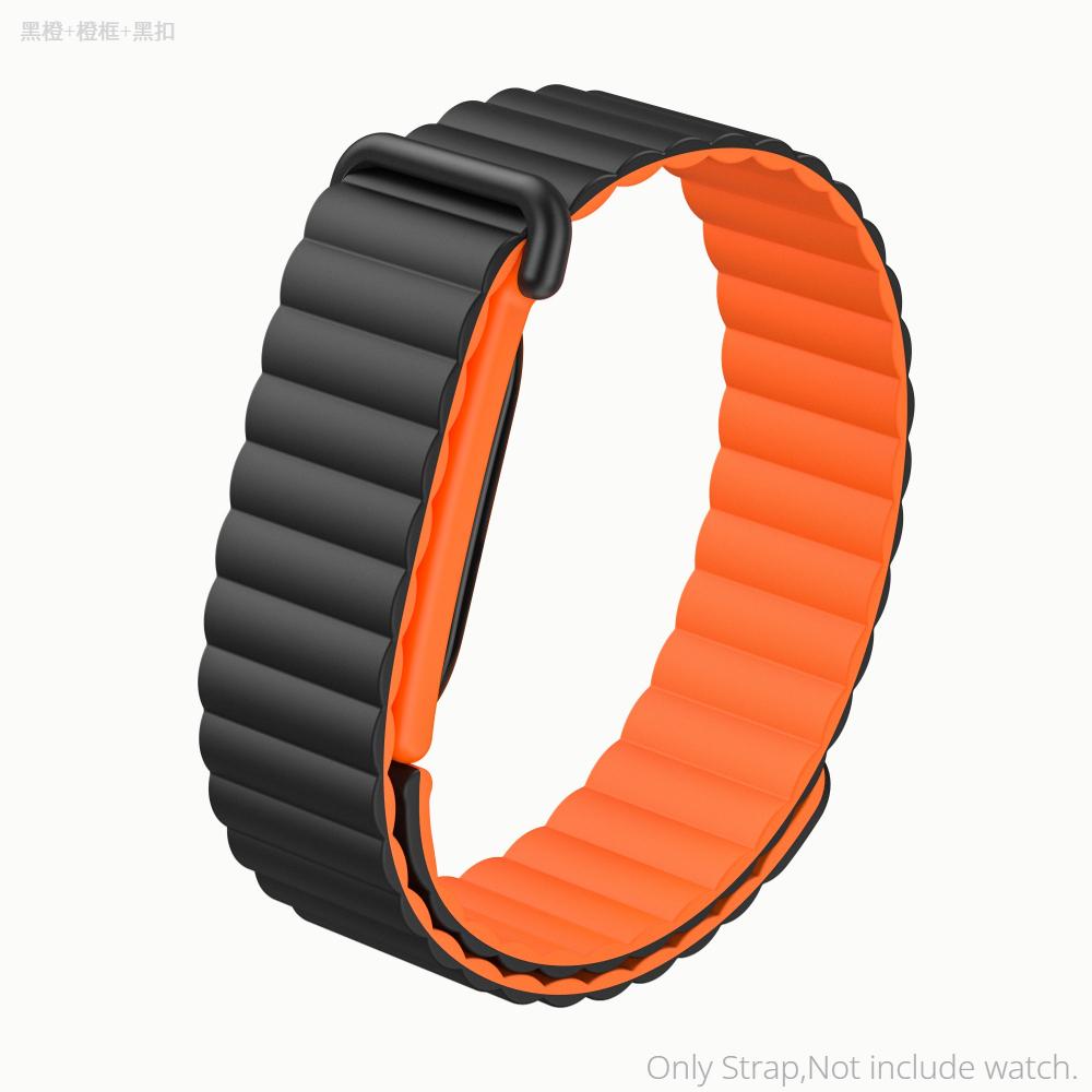 Silicone Magnetic Strap for Google Fitbit Air Rubber Loop Bracelet Outdoors Sports Band Wristband for Women Men
