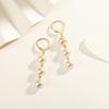 Shi Jia Pearl Drop Earrings: Fashionable Long Ear Cuffs for Women, Trendy Hot Style Gift for Bestie