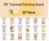 DIY 3D Embossed Graffiti Painting Set for Kids with Folding Easel