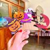 Cute 3D Halloween Hair Clips Pumpkin Ghost Bat Witch Hat Hair Pins Kids Cosplay Party Decorative Hair Accessories