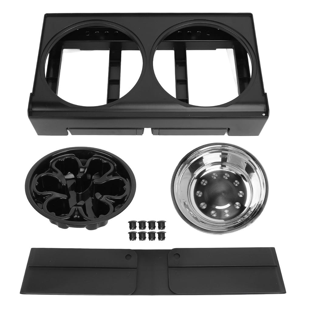 Elevated Pet Bowl Adjustable Height Neck Protection Stainless Steel Sturdy Structure for Medium Larg