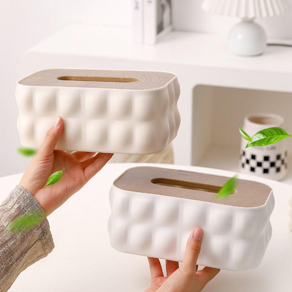 Decorative Toilet Tissue Box Removable Miscellaneous Organizer Paper Storage Holder  Desktop