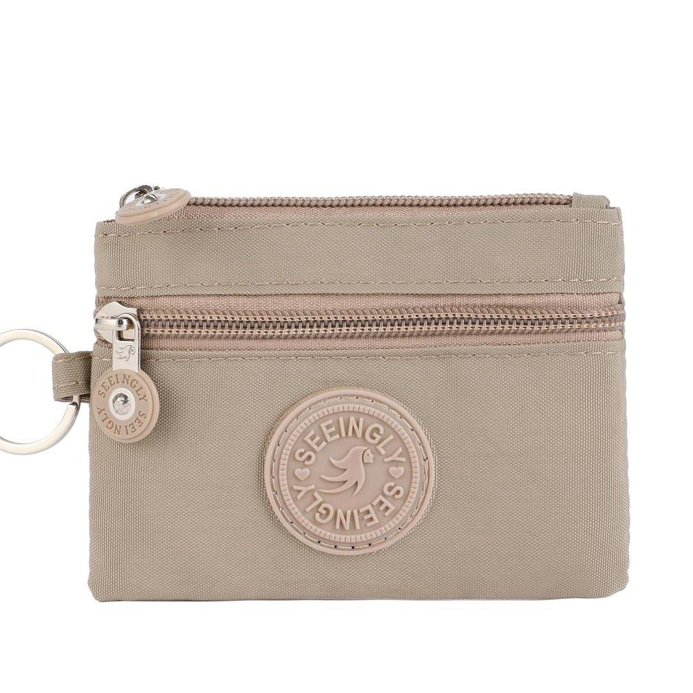 Leinen Geldmünzbörse 2025 Neu mit Schlüsselring Wasserdicht Kreditkartenhalter Verschleißfeste Geldbörse Geldbeutel Männlich Weiblich