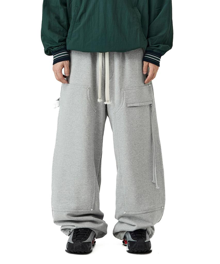 Mimdeowodeulobeu Solar Rivet Carpenter Pants_Gray