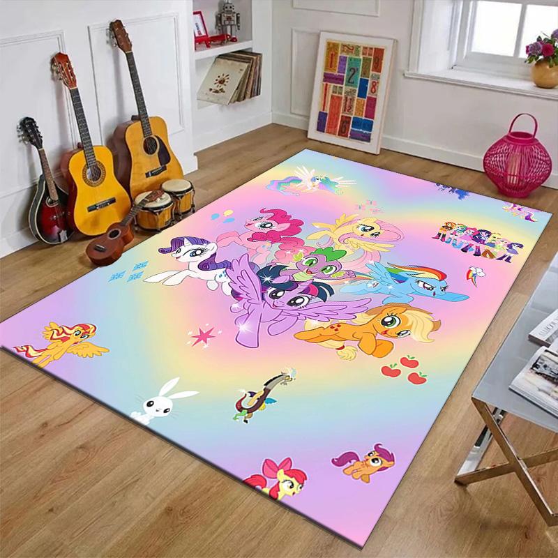 1pc My Little Pony3 Design Printed Area Rug Carpet for Bedroom Living Room Home Decor Rugs Mat Non Slip Mat Rug for Bedside
