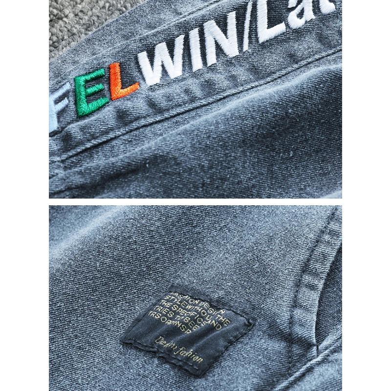 Men's Jogger Jeans Streetwear Black Blue Casual Denim Cargo Pants Stretch Taper Jeans Baggy Trousers