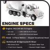 DIECAST MASTERS Kenworth T880 SBFA with McNeilus BridgeMaster Mixer White Cab 71081 -