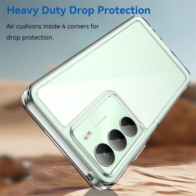 For Realme 14X Global Case Realme 14X Global Cover Bumper Shockproof Clear PC + Silicon Protective Phone Cover Realme 14X Global