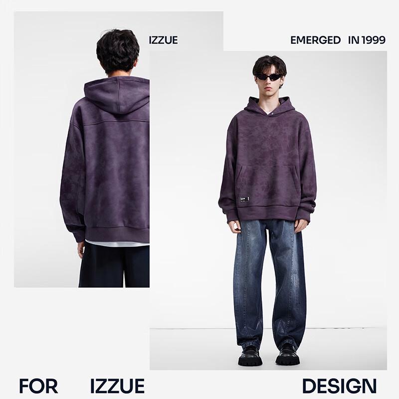 Izzue IT Men's Spring/Autumn Tie-Dye Hooded Sweatshirt
