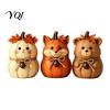 Thanksgiving Tiered Tray Decorations 3PCS Rustic Autumn Harvest Wooden Ornaments, Animal Designs Retro Table Decor Distressed Farmhouse Crafts,