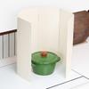 Comet Kitchen Foldable Stove Splatter Guard Ivory and Pouch Set