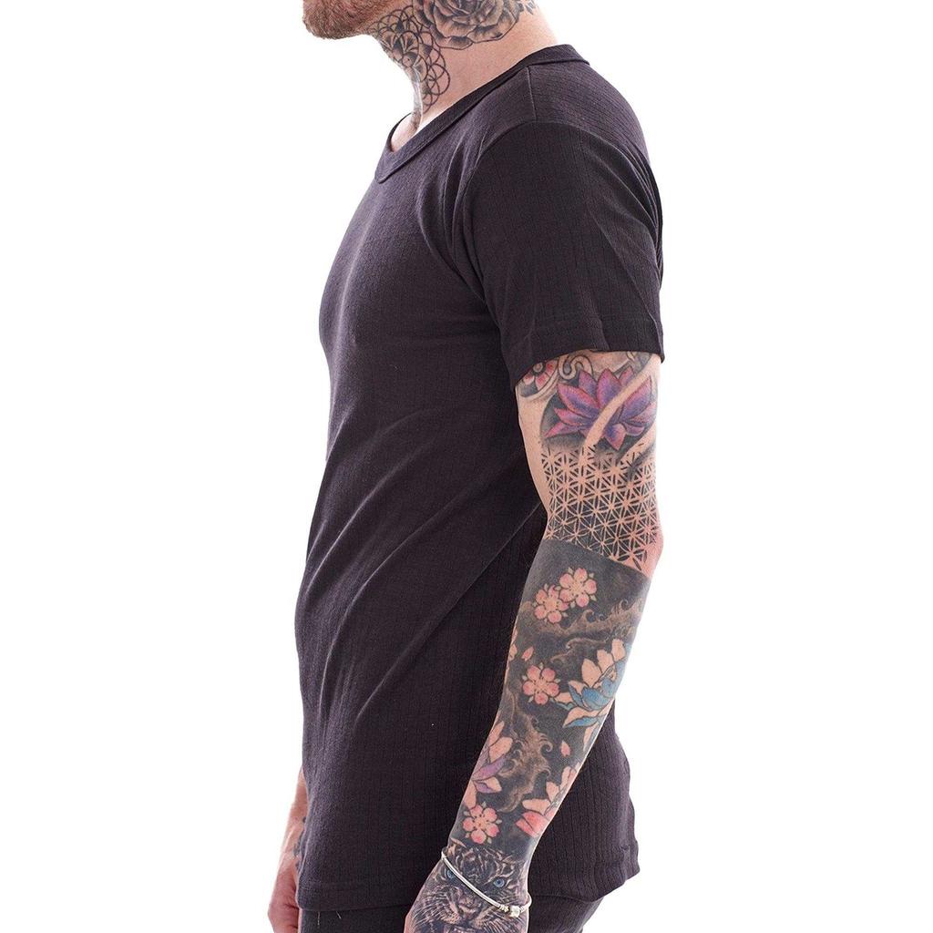 Heatforce Men's Thermal V-Neck Short-Sleeved Base Layer Top (Pack of 3)