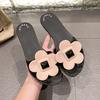 2025 summer new hollow one-character slippers women, casual indoor and outdoor women's sandals, lazy half slippers tide