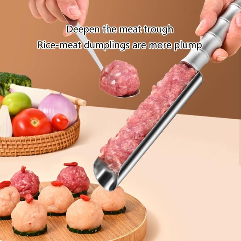 Stainless Steel Meatball Scoops Handheld Meatballs Shaping Tool Professional Meatball Making Device Kitchen Utensils