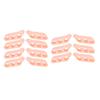 7 Pairs 3 Hole Little Toe Separator SEBS Hallux Valgus Toe Corrector Separation ToolBright Skin Color