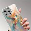 Colorful Hummingbirds Tempered Glass Phone Case For iPhone 17 16 15 14 13 12 11 Pro Max 14 Plus 17Air Electroplate Silver Cover