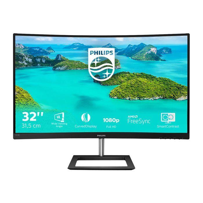 Écran LED - Philips - 322E1C/00 - 80 cm - Full HD - Mat Noir - 4 ms