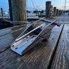 Stainless Steel Anchor Bracket Hinged Hardware Polished for Sailboats, Mariners
