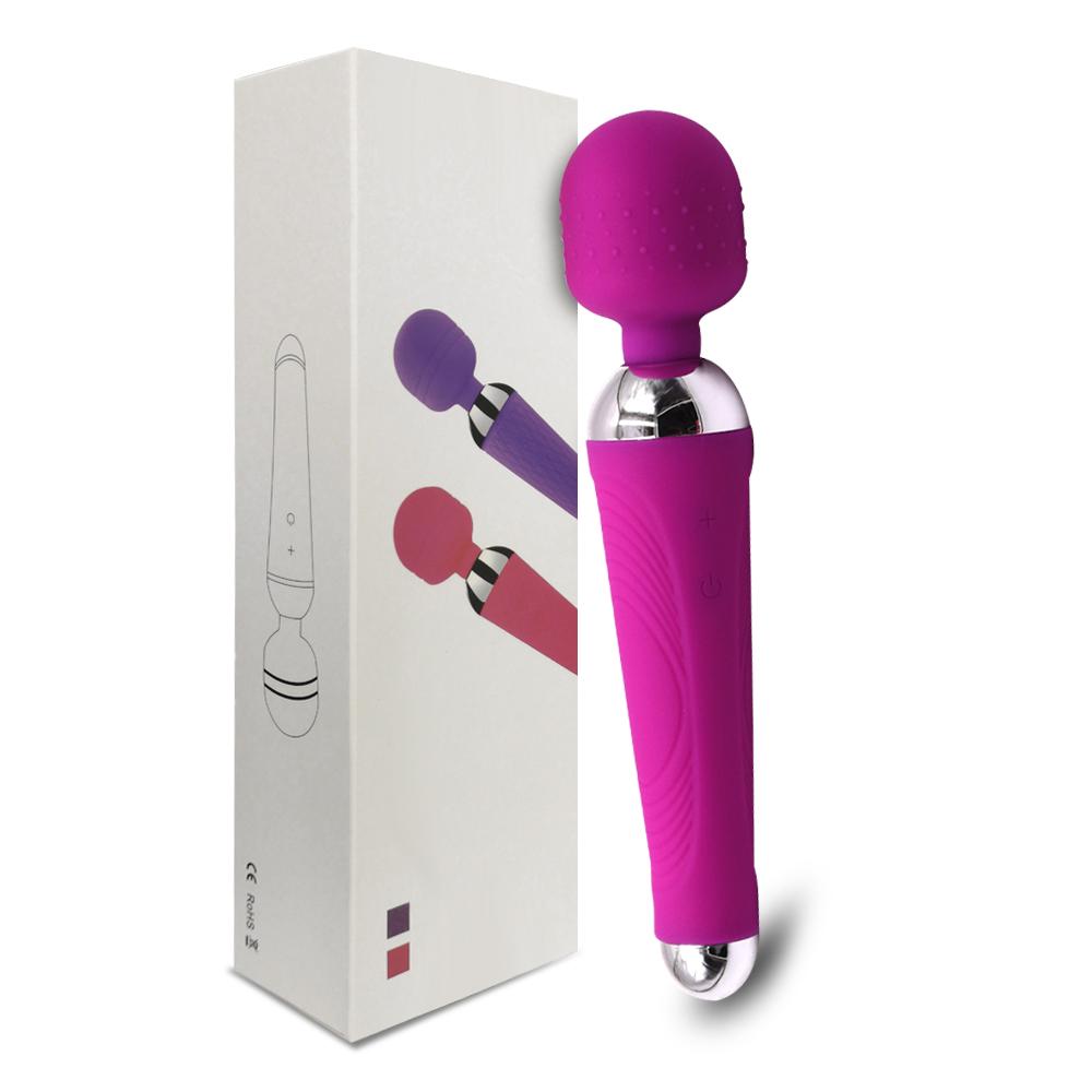 Wireless Rechargeable Magic Wand Vibrator for Women, Clitoral Massager, USB Adult Sex Toy for Ages 18+