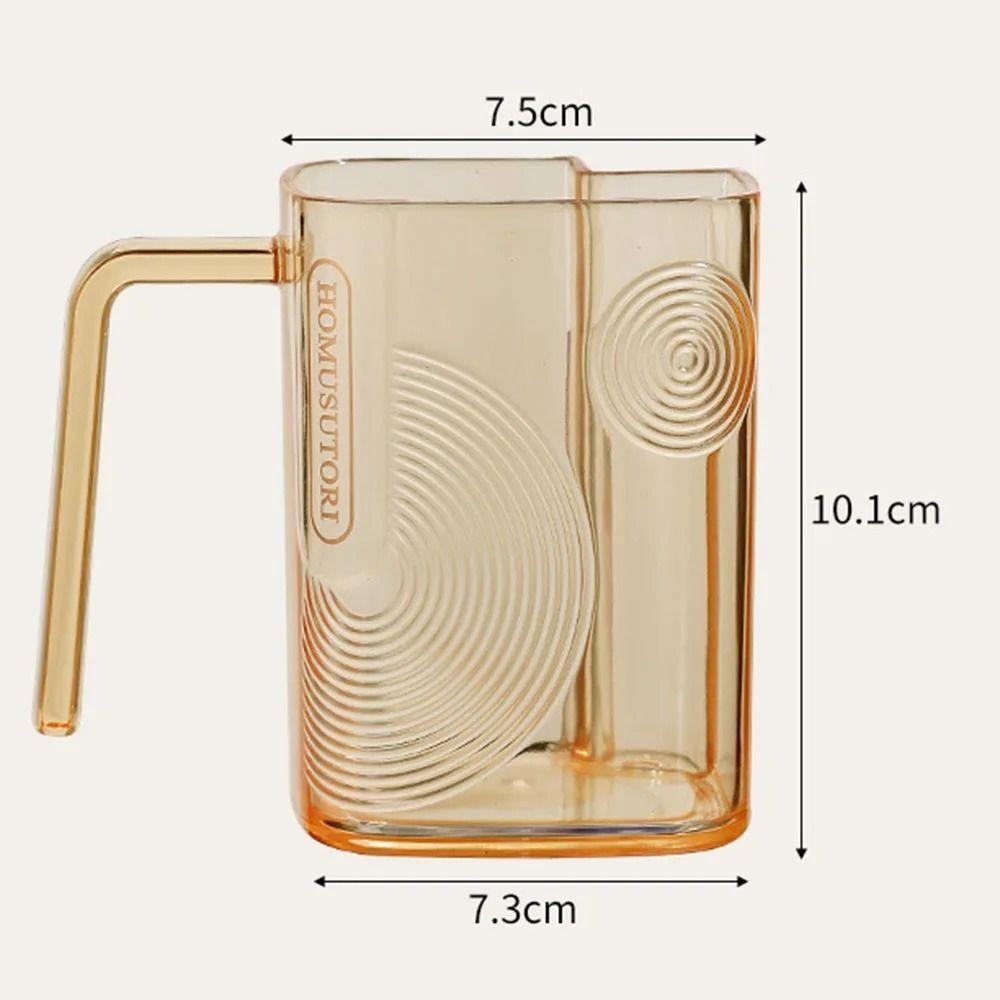 Transparent Toothbrush Cup Draining Hole Drink Tumbler Bathroom Washing Cups Mouthwash Cup  Travel