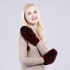 Fashion Winter Real Mink Fur Gloves Soft Warm 100%Natural Mink Fur Gloves Women Good Elastic Genuine Fur Gloves Knitted Fur Glove