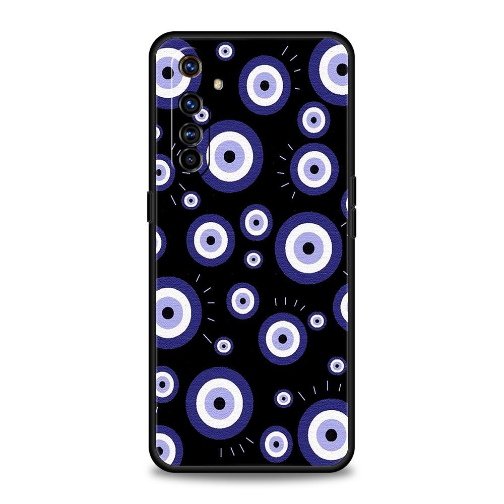 Blue Eye Art Phone Case For Realme 12 11 10 9 8 5G 7 6 GT5 GT3 GT2 Pro Plus C21 C11 C25 C35 GT Neo 2 3 3T 5 Soft Cover