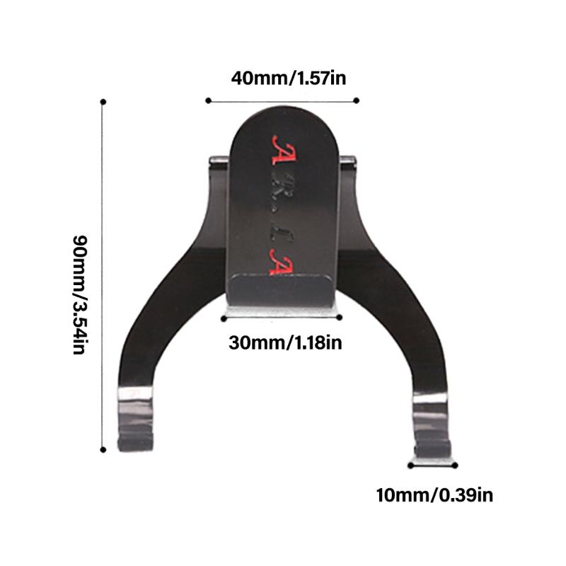 Alloy Erhu Instrument Holder Nonslip Silicone Grip Easy Attachment Suitable for Secure Waist Mounted Stability