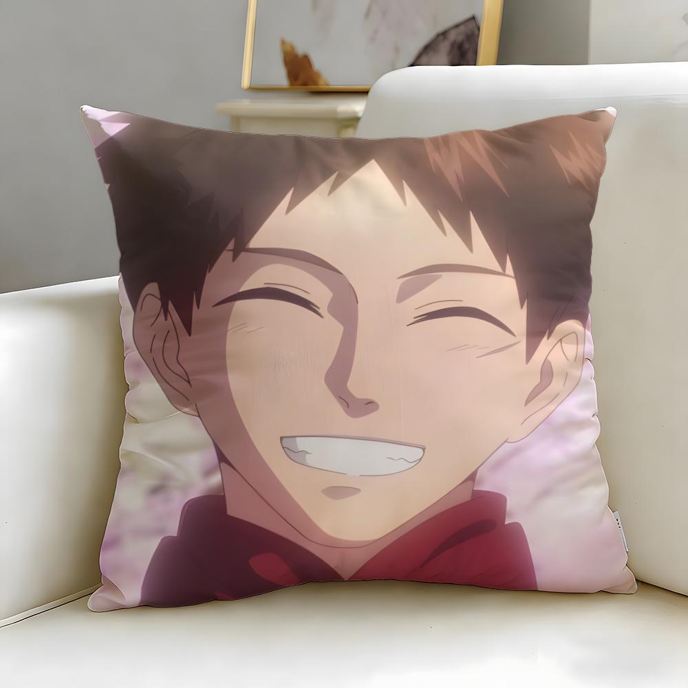 Malevolent Spirits Mononogatari Cushion Cover Soft  EasyWash Pillow Case  Versatile for Couch Bed Travel and Office