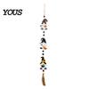Dessert Table Edge Ornament Halloween Beaded Hanging Sign, Witch Pumpkin Bat Pendant Garland for Resin Witches Pumpkins Bats Decor Door, Spooky