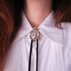 Mens Women American Bolo Tie Western Shirt Collar Necktie Metal Lady Portrait Cowboy Pendant Jewelry Shirt Chain Bowtie