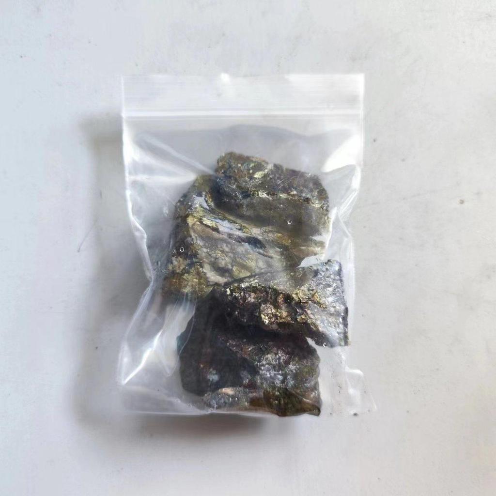 Natural Chalcopyrite Stone Ore Mineral Specimen Stone Teaching Specimens Experimental Home Decoration Stone