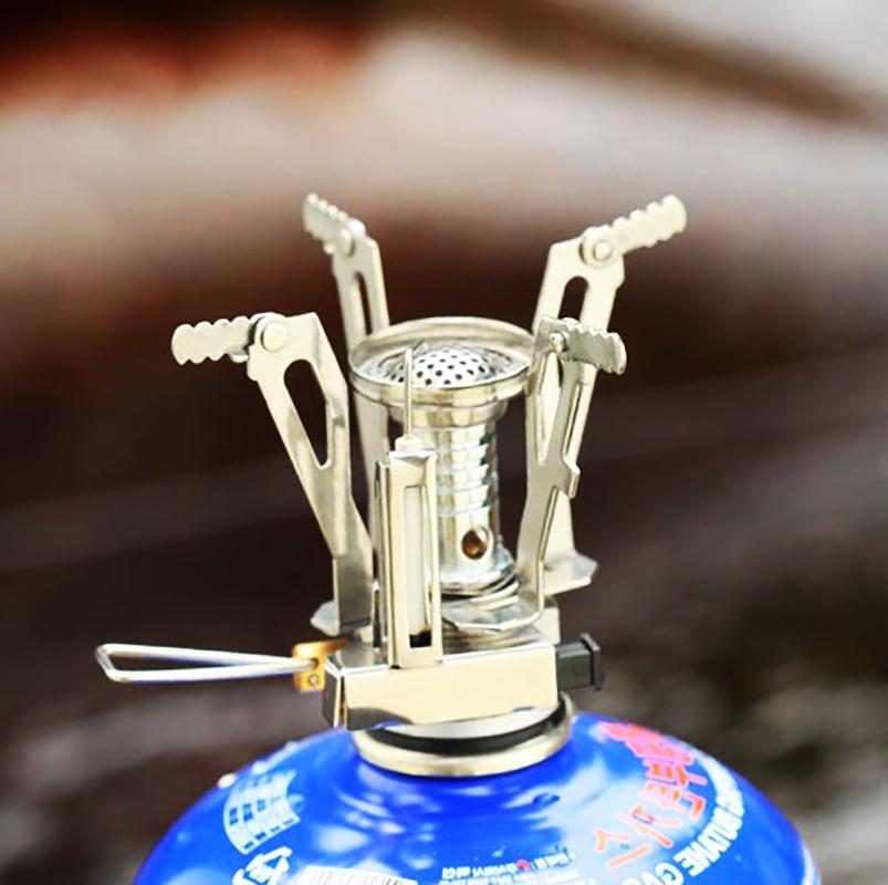 Lightweight Hiking Stove Wild All-In-One Stove Folding Electric Lighter Wild Small Gas Stove Outdoor Folding Lightweight Hearth
