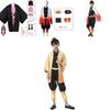 High-quality Polyester And Synthetic Fiber Demon Slayer Kimetsu No Yaiba Costume Perfect For Boys And Girls
