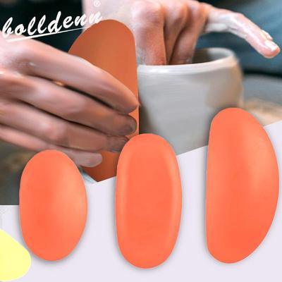 Ovale Silikon Ton Modellier- & Trimmwerkzeuge - Mehrgrößen-Set für Töpferei & Kunst
