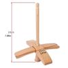 Crosses-Shaped Wooden Turkish Spindle Drop Spindle Crocheting Spinner Tool Sewing Accessories for Yarn Weaving Wool