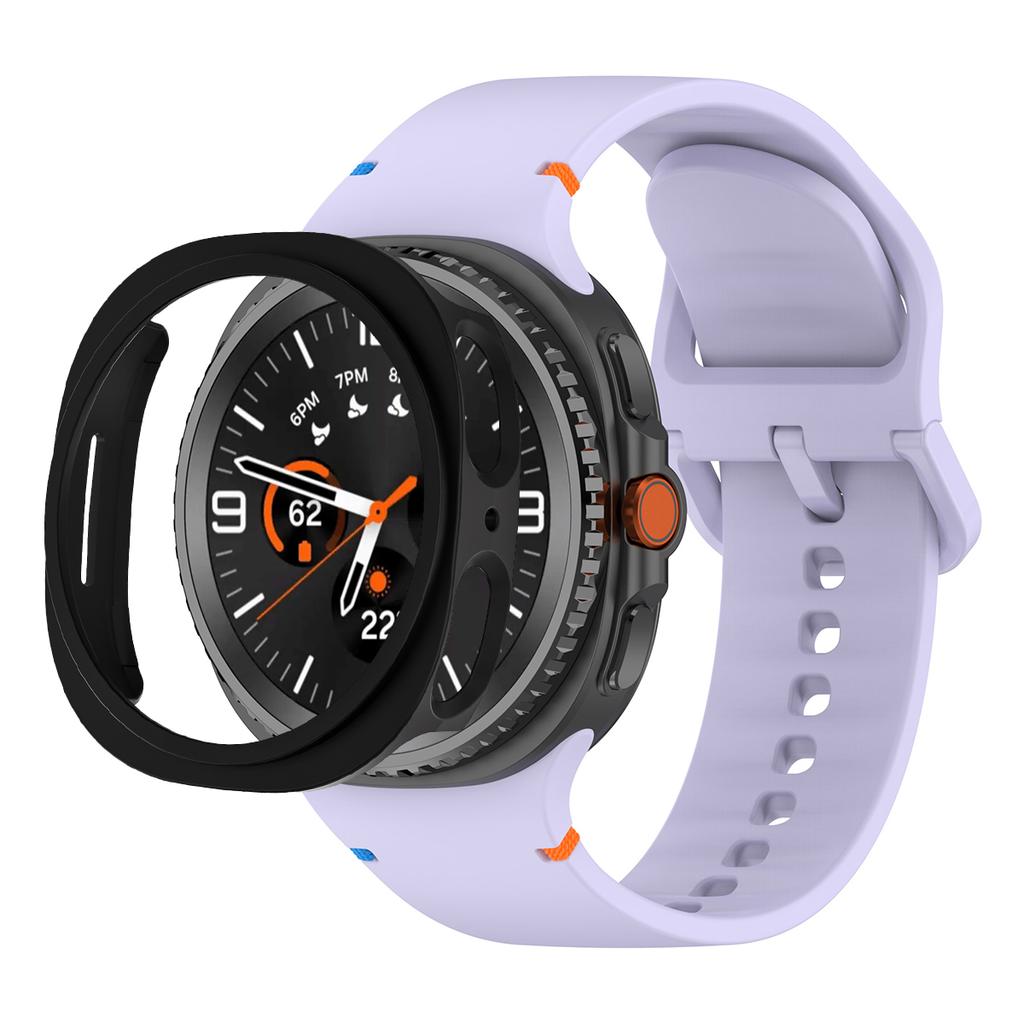 PC-Hülle + Offizielles Armband Für Samsung Galaxy Watch 8 40mm 44mm Silikon Sportarmband Correa Original 1:1 Kein Spalt Bandabdeckung