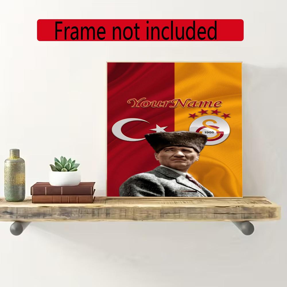 Galatasaray Customize Your Name Diamond Painting Round Diamond Diy Frameless Holiday Artwork Suitable For Home Office Wall Decoration
