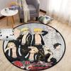 Anime Tokyo Revengers Kulatý koberec kreslený prostor Koberec do obývacího pokoje Kuchyně Jídelna Dětské koberce Podložka na jógu