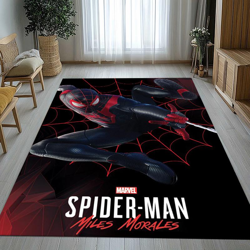 Marvel Avengers Spider Man Cartoon Living Room Non-Slip Area Rug Soft Carpet for Bedroom Kids Playroom Sofa,Home Decor Doormat