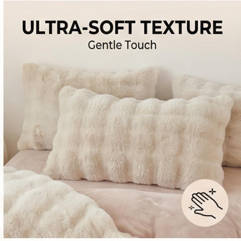 Verdicktes Vier-teiliges Set aus reiner Farbe Milchfaser-Bettwäsche für Herbst/Winter Bettdecke Bettwäsche