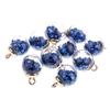 10 stykker 16 mm Tiny Star Glass Ball Charms Pendant DIY Craft rosa